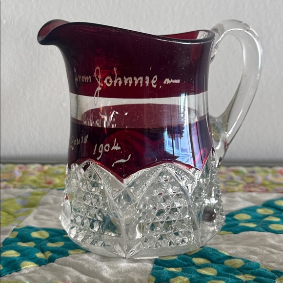 Antique 1904 World's Fair Souvenir Glass - Picture 3 of 3